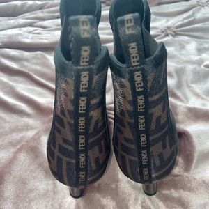 Ankle Bootie Fendi Print
